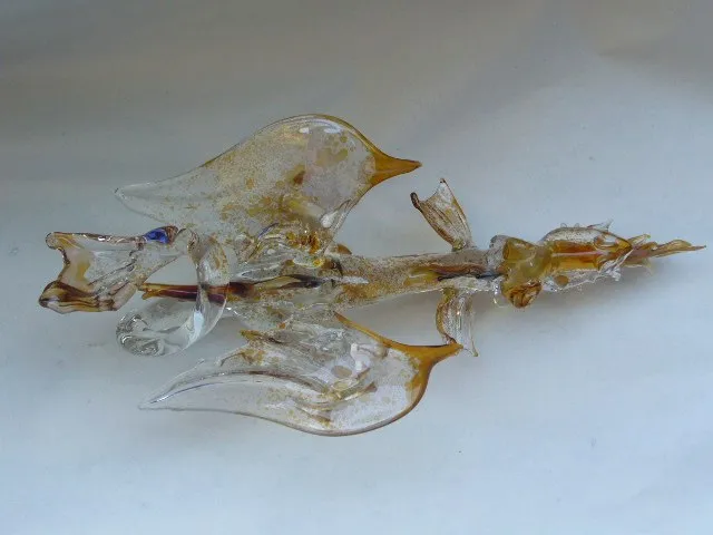 Glass sculpture: Amber Dragon — view 5