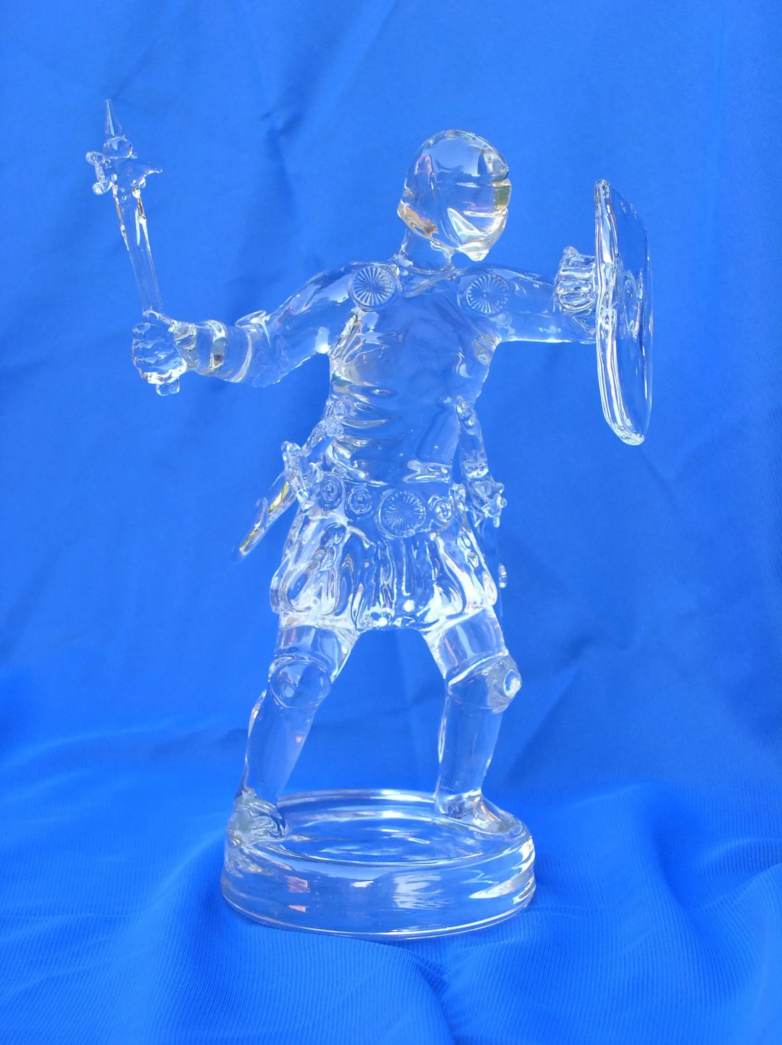 Glass sculpture: Knight — view 2