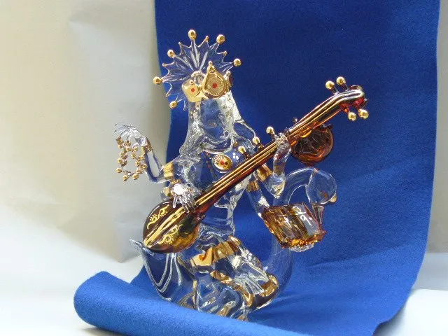 Glass sculpture: Saraswati — view 5