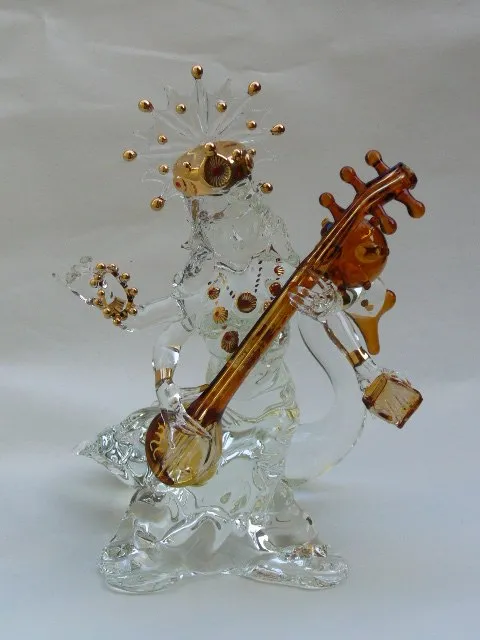 Glass sculpture: Saraswati — view 6