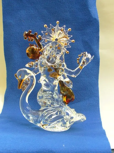 Glass sculpture: Saraswati — view 8
