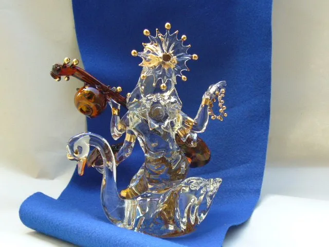 Glass sculpture: Saraswati — view 10